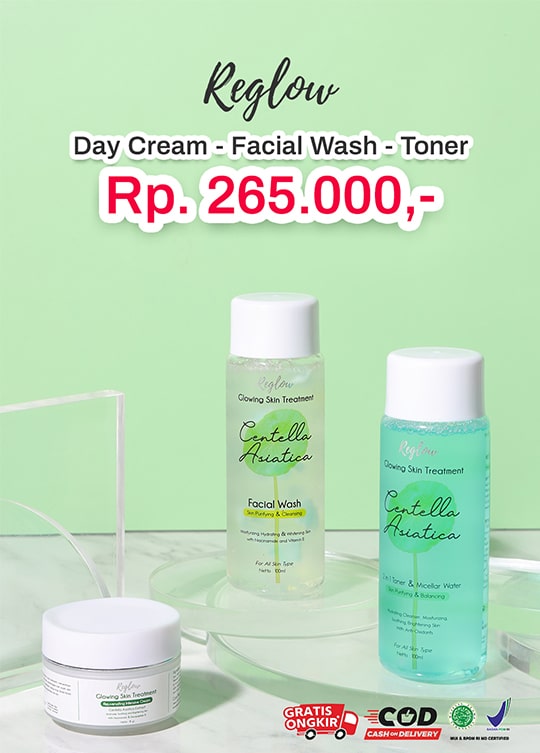 Reglow Day Cream - Facial Wash - Toner 540x753-min